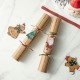 Glitzhome 6PK 2"D X 12"H Christmas Kraft Paper Characters Tag Party Cracker with Gift Contents