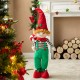 Glitzhome 39"/26"H Telescoped Fabric Christmas Boy Elf Standing Décor