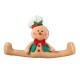 Glitzhome 27"L Christmas Fabric Gingerbreadman Doorstop