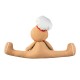 Glitzhome 27"L Christmas Fabric Gingerbreadman Doorstop