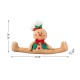 Glitzhome 27"L Christmas Fabric Gingerbreadman Doorstop