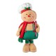 Glitzhome 39"/26"H Telescoped Fabric Christmas Gingerbreadman Standing Décor