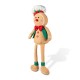 Glitzhome 25"H Fabric Christmas Gingerbreadman Shelf Sitter