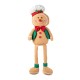 Glitzhome 25"H Fabric Christmas Gingerbreadman Shelf Sitter