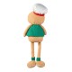 Glitzhome 25"H Fabric Christmas Gingerbreadman Shelf Sitter