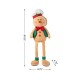 Glitzhome 25"H Fabric Christmas Gingerbreadman Shelf Sitter