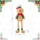 Glitzhome 25"H Fabric Christmas Gingerbreadman Shelf Sitter