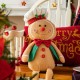 Glitzhome 25"H Fabric Christmas Gingerbreadman Shelf Sitter