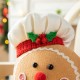 Glitzhome 25"H Fabric Christmas Gingerbreadman Shelf Sitter