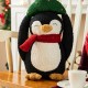 Glitzhome 21.25"H Christmas Fabric Penguin with Top Tree Decor