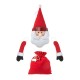 Glitzhome 20"H Christmas Fabric Santa Ornament