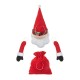 Glitzhome 20"H Christmas Fabric Santa Ornament