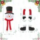 Glitzhome 20"H Christmas Fabric Snowman Ornament