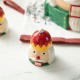 Glitzhome 3 Piece Dolomite Christmas Nutcracker Cookie Jar Set