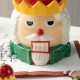 Glitzhome 3 Piece Dolomite Christmas Nutcracker Cookie Jar Set