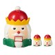 Glitzhome 3 Piece Dolomite Christmas Nutcracker Cookie Jar Set