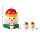 Glitzhome 3 Piece Dolomite Christmas Nutcracker Cookie Jar Set