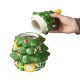 Glitzhome 3 Piece Dolomite Christmas Tree Cookie Jar Set