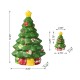 Glitzhome 3 Piece Dolomite Christmas Tree Cookie Jar Set