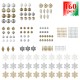 Glitzhome 160ct Christmas Elegant Silver & Gold Deluxe Boxed Shatterproof Ornaments