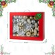 Glitzhome 160ct Christmas Elegant Silver & Gold Deluxe Boxed Shatterproof Ornaments