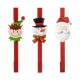 Glitzhome 14"H Set of 3 Christmas Metal Elf, Snowman & Santa Wreath Hanger