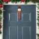 Glitzhome 14"H Set of 3 Christmas Metal Elf, Snowman & Santa Wreath Hanger