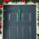 Glitzhome 14"H Set of 2 Christmas Metal Tree & Reindeer Wreath Hanger