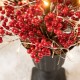 Glitzhome 36"H Christmas Lighted Berry and Pine Cone Urn Porch Tree, 20 Warm White Lights with timer