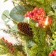 Glitzhome 36"H Christmas Lighted Pine Needle and Eucalyptus leaf Urn Porch Tree, 20 Warm White Lights with timer