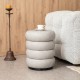 Glitzhome Modern Cool Gray Upholstered Storage Ottoman or Accent Stool