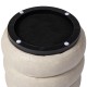 Glitzhome Modern Cool Gray Upholstered Storage Ottoman or Accent Stool