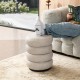 Glitzhome Modern Cool Gray Upholstered Storage Ottoman or Accent Stool