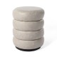 Glitzhome Modern Cool Gray Upholstered Storage Ottoman or Accent Stool