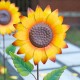 Glitzhome S/2  42"H Fall Metal Sunflower Yard Stake(KD)