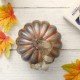 Glitzhome S/2 Blue/Gold GlitteryGlass Pumpkin