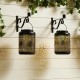 Glitzhome Set of 2 8.75"H Black Metal Cutout Solar Powered Outdoor Hanging Lantern with Edison Bulb