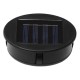 Glitzhome Set of 2 8.75"H Blue Metal Cutout Solar Powered Outdoor Hanging Lantern with Edison Bulb