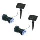 Glitzhome 72 ft. Set of 2 Solar String Light with 200 LED Lights (KD)