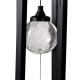 Glitzhome 32"H Set of 2 Solar Powered Windchime with Crackle Bulb