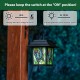 Glitzhome 30"H Set of 2 Solar Powered Butterfly Scene Pattern Garden Lamp or Pathway Light with Ground Stake (KD)