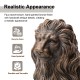 Glitzhome Set of 2 - 28"H MGO Bronze Sitting Lion Garden Statue