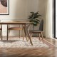 Glitzhome 8" x 10" Oriental Ivory/ Red Area Rugs