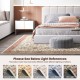 Glitzhome 8" x 10" Oriental Ivory/ Red Area Rugs
