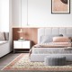 Glitzhome 8" x 10" Oriental Ivory/ Red Area Rugs