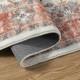 Glitzhome 8" x 10" Oriental Ivory/ Red Area Rugs
