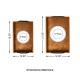 Glitzhome Set of 2 Rectangle Wooden Geometric Trays with Metal Handles