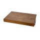 Glitzhome Set of 2 Rectangle Wooden Geometric Trays with Metal Handles