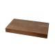 Glitzhome Set of 2 Rectangle Rubber Wood Abstract Trays with Handles