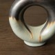 Glitzhome Set of 2 Modern Two-tone Color with Circle Hollow Ceramic Table Vases